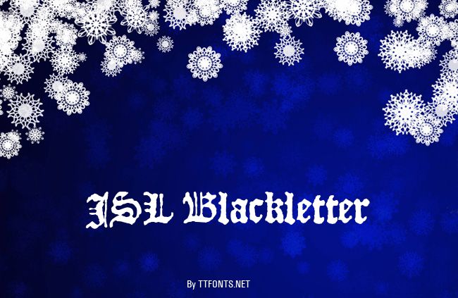 JSL Blackletter example
